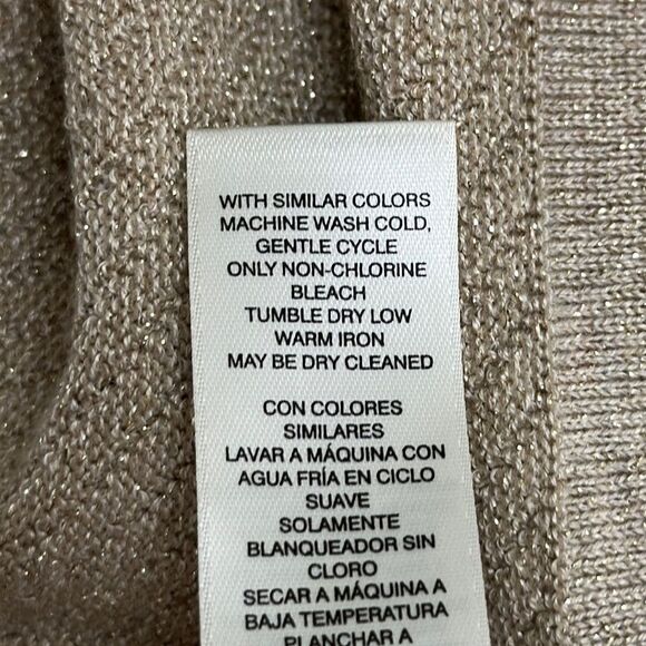 Chico’s Sweater Tunic Size 3 (16) XL Beige Sparkling Jeweled  NWOT - Picture 16 of 16